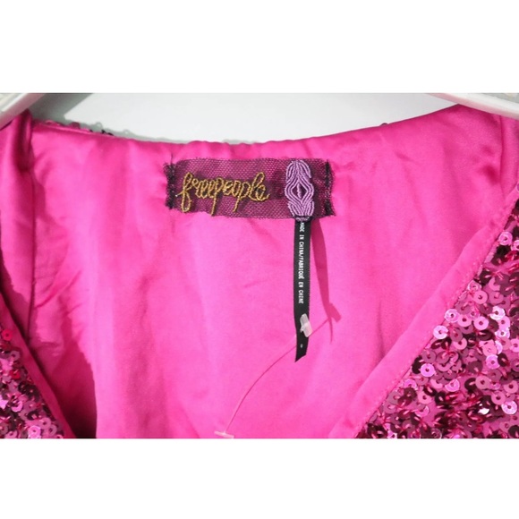 Free People Party Girl Mini Dress sz 4 - Picture 5 of 7